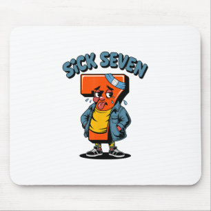 Mousepad Divertido Doente Sete Meme Seis Sete Jogo de Palav