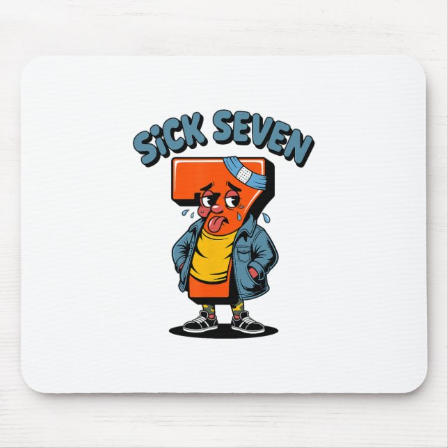 Mousepad Divertido Doente Sete Meme Seis Sete Jogo de Palav (Frente)