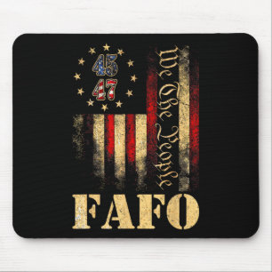 Mousepad Divertido Fafo Trump Fafo Americano EUA