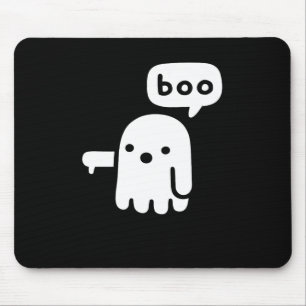 Mousepad Divertido Fantasma De Desaprovação Boo Halloween