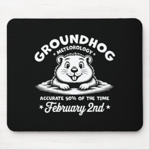Mousepad Divertido Feliz Dia do Groundhog 2 de Fevereiro Ph