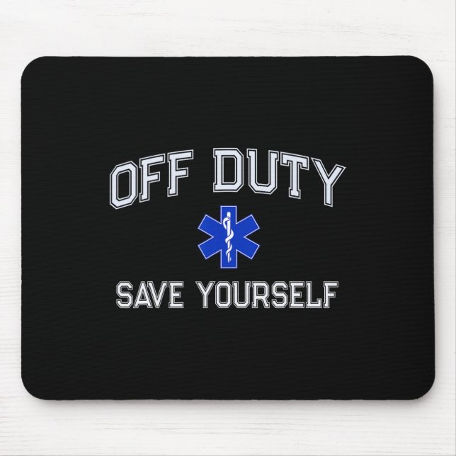Mousepad Divertido Fora de Serviço Emt Ems Salve-se Expedid (Frente)