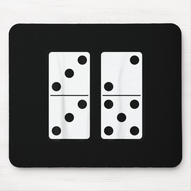 Mousepad Divertido Jogo de Dominó Viciante Meme 67 Seis Set (Frente)