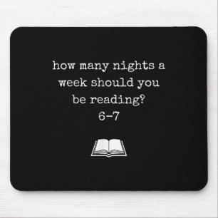 Mousepad Divertido Livro de Memes 67 Amante de Livros & Hum