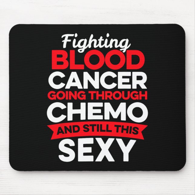 Mousepad Divertido Lutador Contra o Câncer Paciente com Cân (Frente)