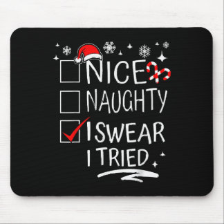 Mousepad Divertido Malicioso Legal Eu Juro Que Tentei Natal