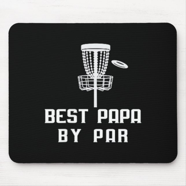 Mousepad Divertido Melhor Papai Par Disc Golf Dia dos Pais  (Frente)