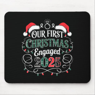 Mousepad Divertido Nosso Primeiro Natal Comprometidos 2025