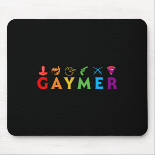 Mousepad Divertido Orgulho Lgbt Gay Jogador Amante de Video