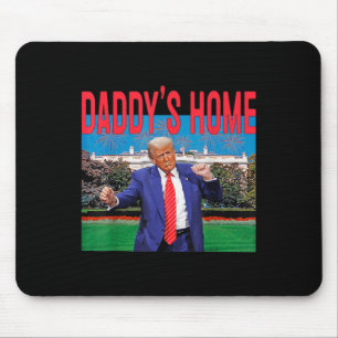 Mousepad Divertido Papai Está em Casa Trump Rosa 2024 Leve