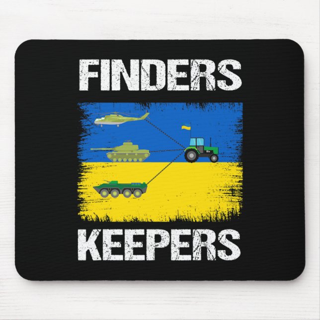 Mousepad Divertido Quem Acha Fica Fazendeiro Trator Tanque  (Frente)