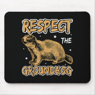 Mousepad Divertido Respeite O Dia Do Groundhog Groudhog Mul