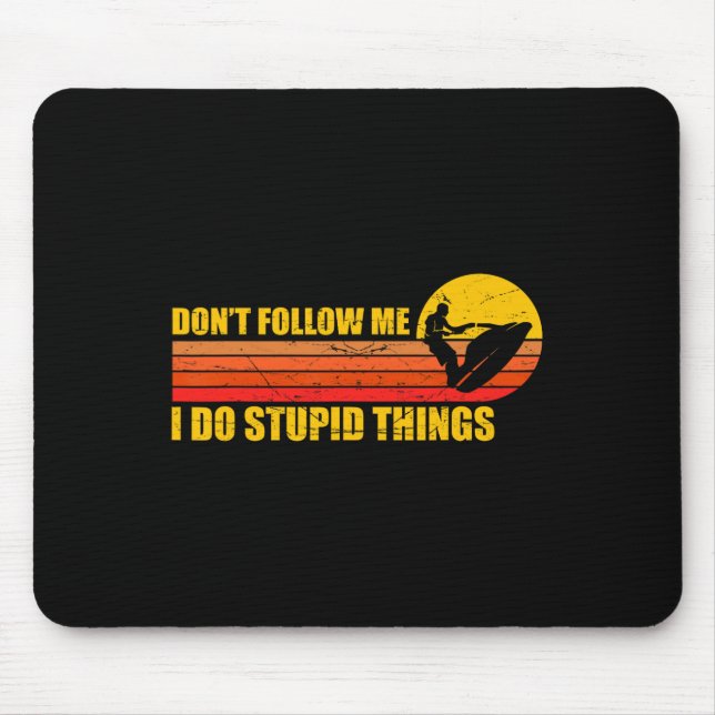 Mousepad Divertido Retro Jet Ski Jetski Piloto de Jet Ski V (Frente)