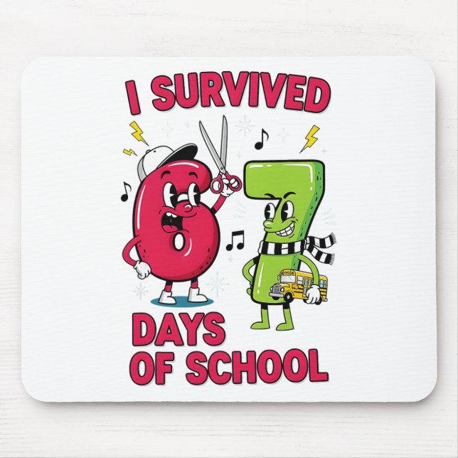 Mousepad Divertido Seis Sete 67 Escola Meme Números Profess (Frente)