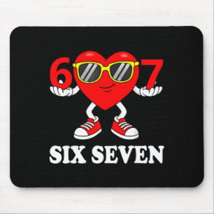 Mousepad Divertido Seis Sete 67 Meme Dia dos Namorados Home