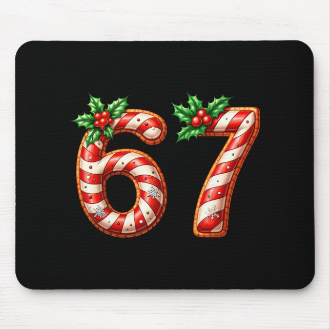Mousepad Divertido Seis Sete 67 Meme Gen Alfa Gíria 6 7 Doc (Frente)