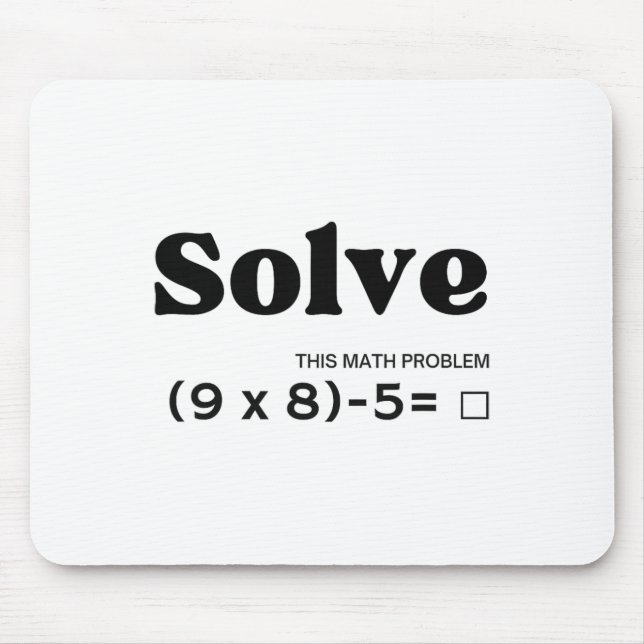 Mousepad Divertido Seis Sete 67 Meme Pemdas Escola Professo (Frente)