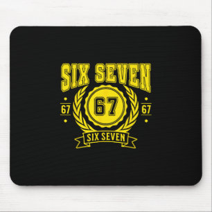 Mousepad Divertido Seis Sete 6 7 67 Meme Geração Alpha Gíri
