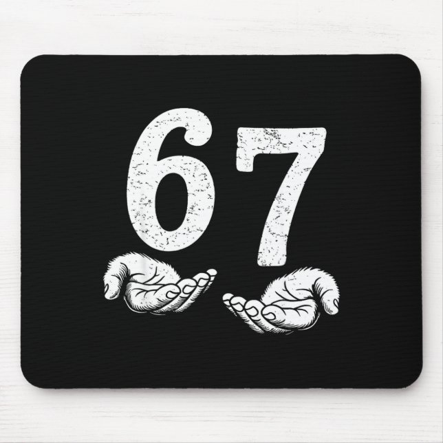 Mousepad Divertido Seis Sete 6 7 Meme Geração Alfa Gíria 6  (Frente)