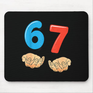 Mousepad Divertido Seis Sete 6 7 Meme Geração Alpha Gíria 6
