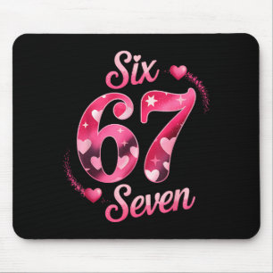 Mousepad Divertido Seis Sete 6 7 Meme Para Homens Mulheres