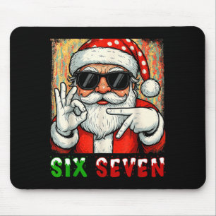 Mousepad Divertido Seis Sete Meme Natal Legal Frase do Papa