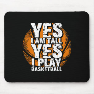 Mousepad Divertido Sim Sou Alto Jogador De Hoops De Basquet