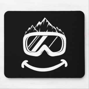 Mousepad Divertido Ski Tee Skiing Engraçado Snowboard