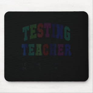 Mousepad Divertido teste professor dia de teste bruh matemá