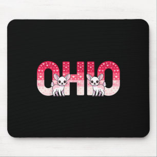 Mousepad Divertido Veado de Ohio Festa do Centro-Oeste O-h-