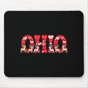 Mousepad Divertido Veado de Ohio Festa do Centro-Oeste O-h-