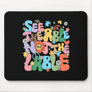 Mousepad Divertido Veja O Capaz Não O Rótulo Consciência do