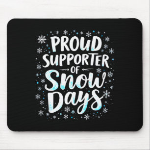 Mousepad Divertidos Dias de Neve Apoiador Professor Aluno I
