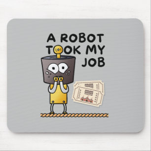 Mousepad Divertir Um Robô Levou Meu Trabalho Para O Mousepa