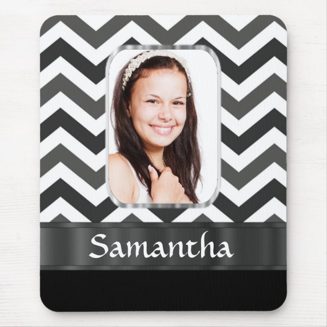 Mousepad Divisa preta e branca (Frente)