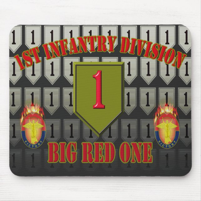 Mousepad Divisão de Infância 1rua "Big Red One"  (Frente)