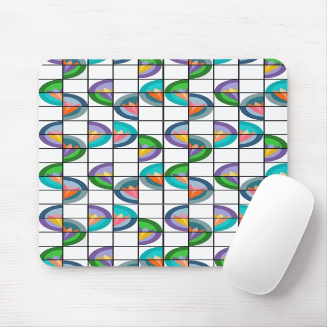 Mousepad Divisões de Flor (Com mouse)