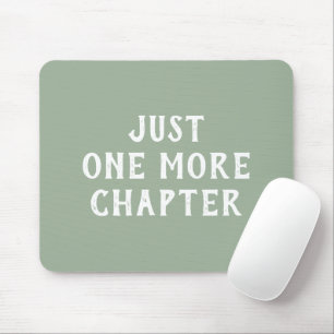 Mousepad Dizendo Divertido Amante de Livros Verde Sage