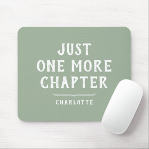 Mousepad Dizendo engraçado do amante de livros verde sage p