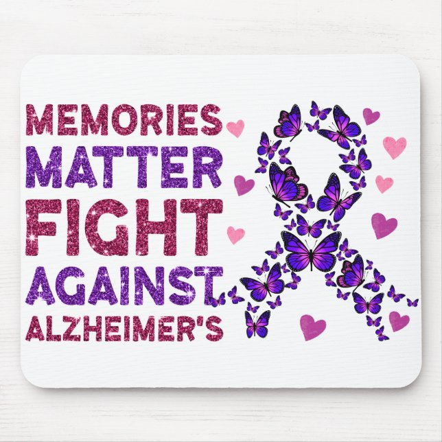 MOUSEPAD DIZER DE CONSCIENTIZAÇÃO E APOIO À ALZHEIMER (Frente)