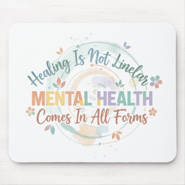 MOUSEPAD DIZER SOBRE SAÚDE MENTAL PASTEL IMPORTA (Frente)
