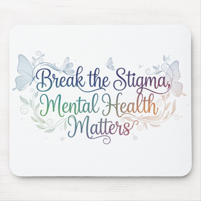 MOUSEPAD DIZER SOBRE SAÚDE MENTAL PASTEL IMPORTA (Frente)
