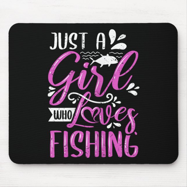 Mousepad Dizeres de Pescadores Apenas Uma Garota Que Ama Pe (Frente)