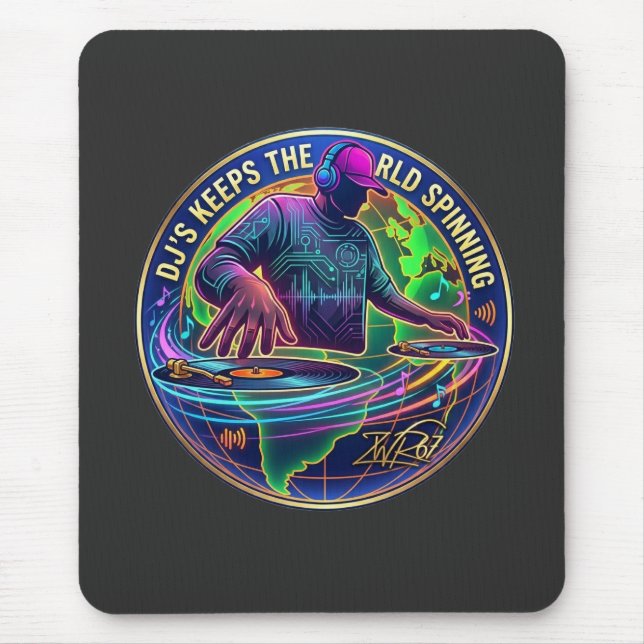 Mousepad DJs Mantêm o Mundo Girando (Frente)