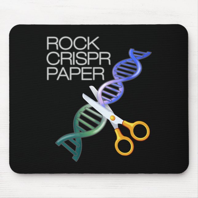 Mousepad Dna Funny Rock Paper Crispr Genetic Science Race  (Frente)