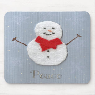 Mousepad do boneco de neve da paz