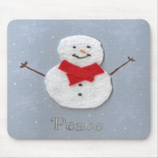 Mousepad do boneco de neve da paz