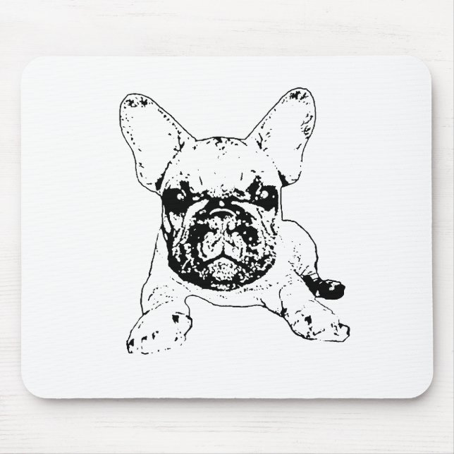 mousepad do buldogue francês (Frente)