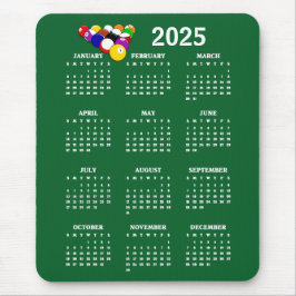 MousePad do Calendário do Design de Piscina 2025 d