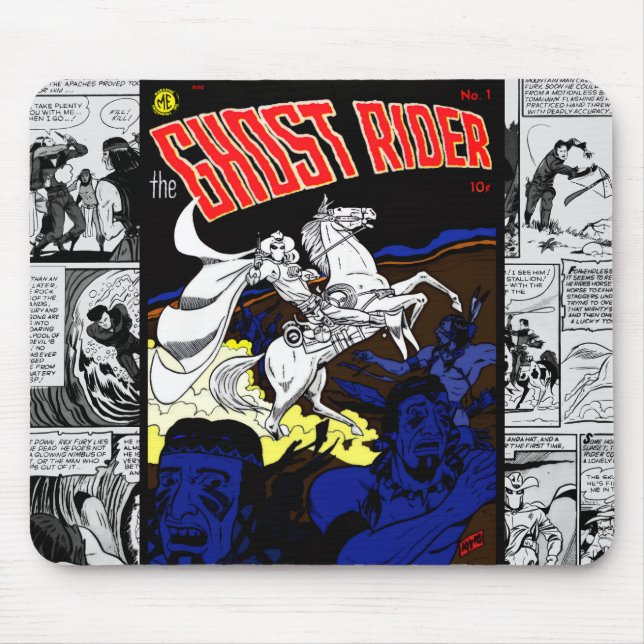 Mousepad do Cavaleiro Fantasma dos anos 50 (Frente)